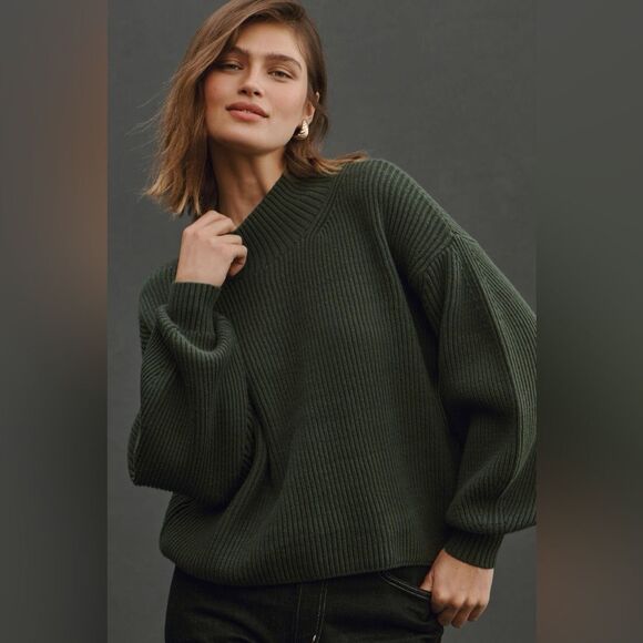 Maeve Easy Pullover Sweater NEW XL GREEN - Picture 4 of 4